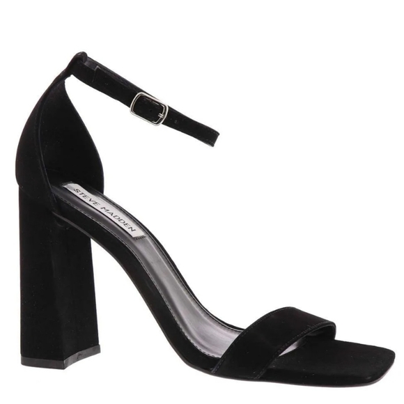 Steve Madden Tiaa Two-piece Dress Sandals Black 8 - Picture 3 of 8